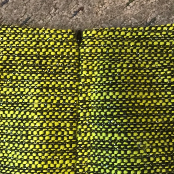 J crew green & black sparkle skirt size 2 - Picture 4 of 6